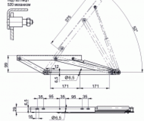 Механизм подъема 520 (Механизм под газ лифт)
